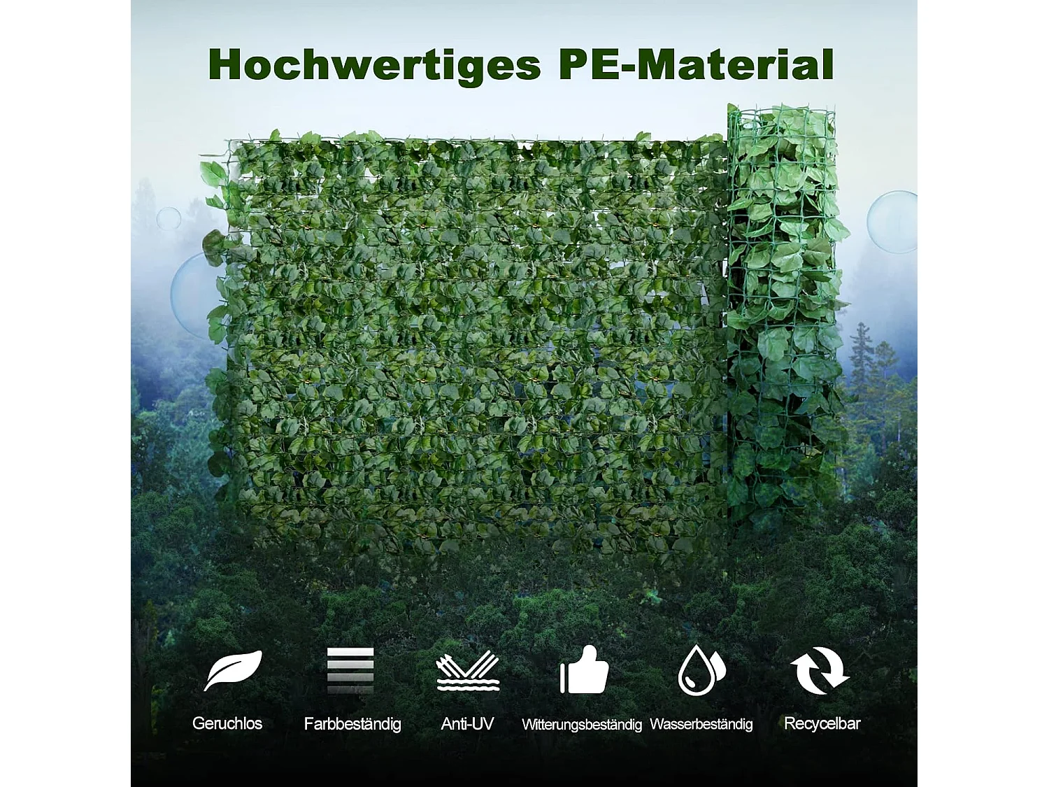 Garten Sichtschutz Künstliche Efeu