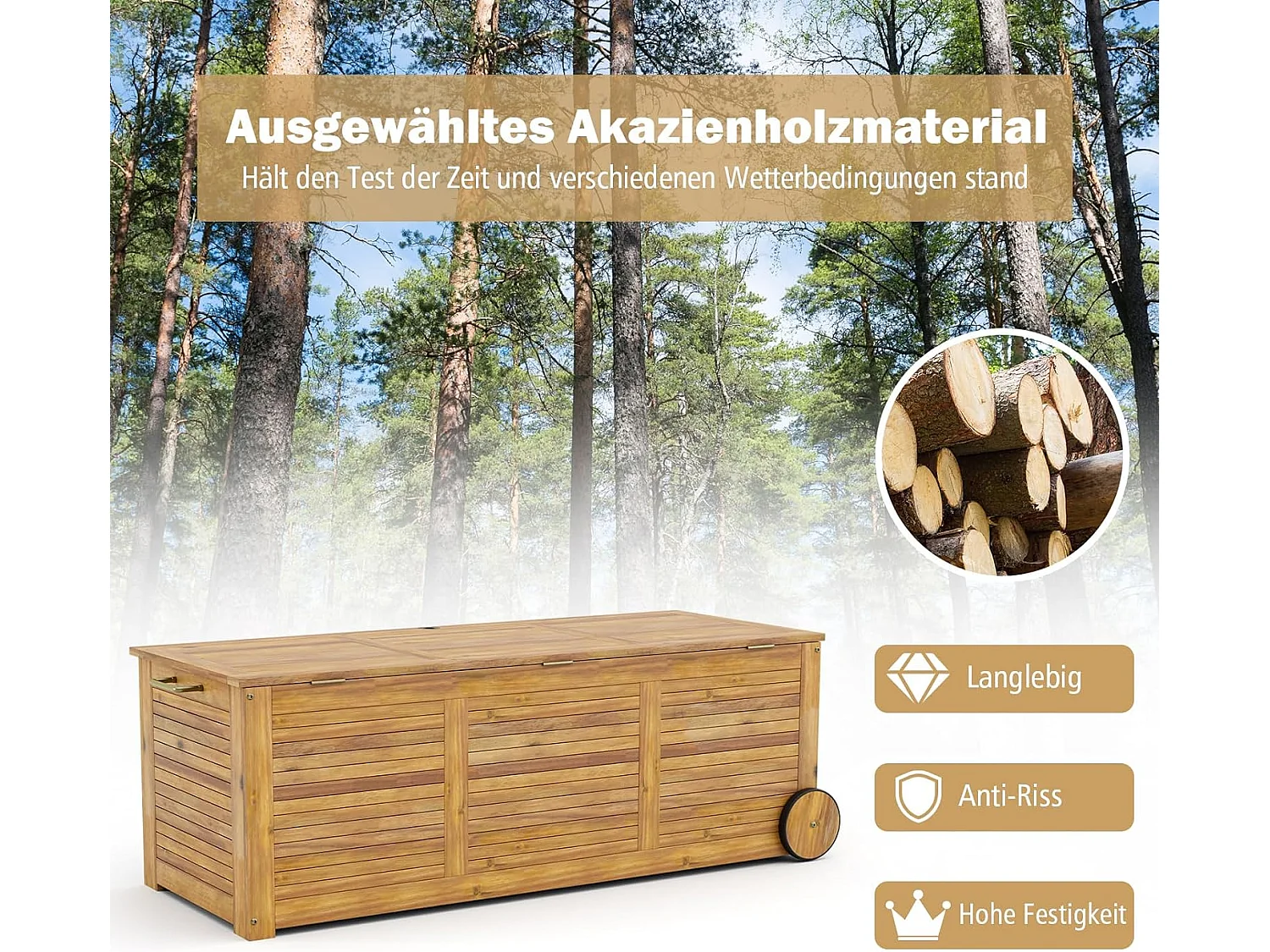 Gartenbox auf Rollen