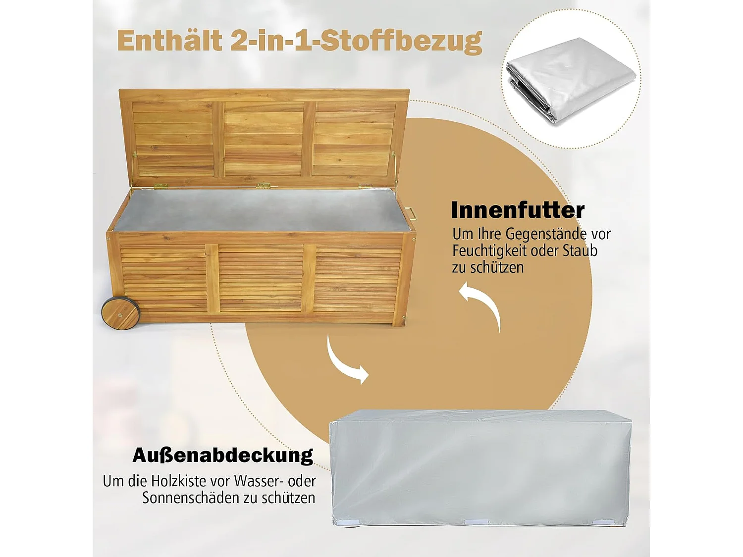 Gartenbox auf Rollen