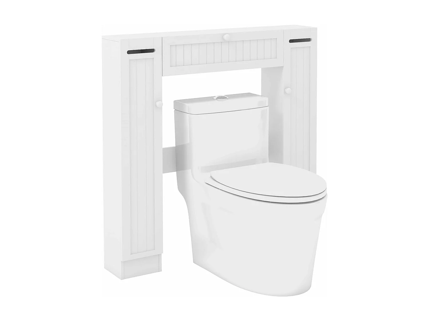 Badschrank mit Toilettenpapierhalter