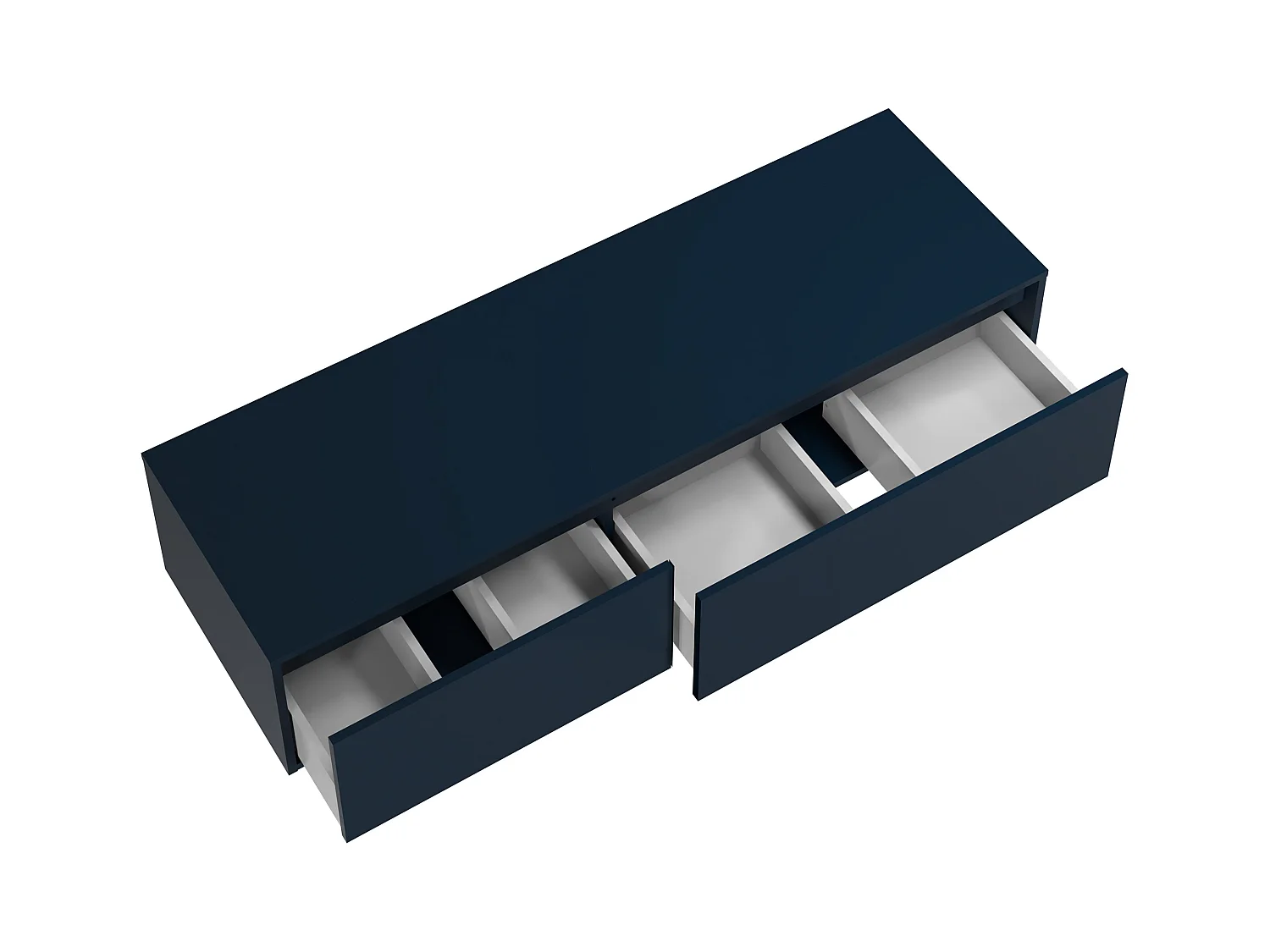 Mueble flotante para lavabo - Color azul noche - L150 cm - ISAURE II