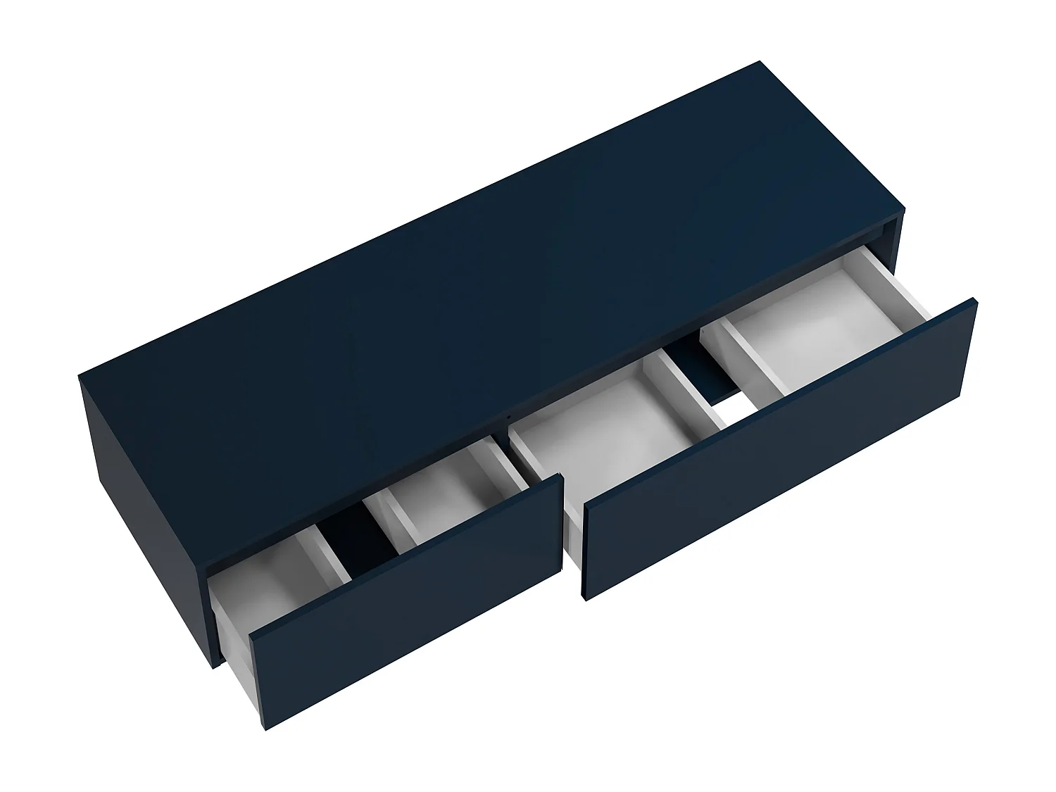 Meuble sous vasque suspendu - Coloris bleu nuit - L150 cm - ISAURE II