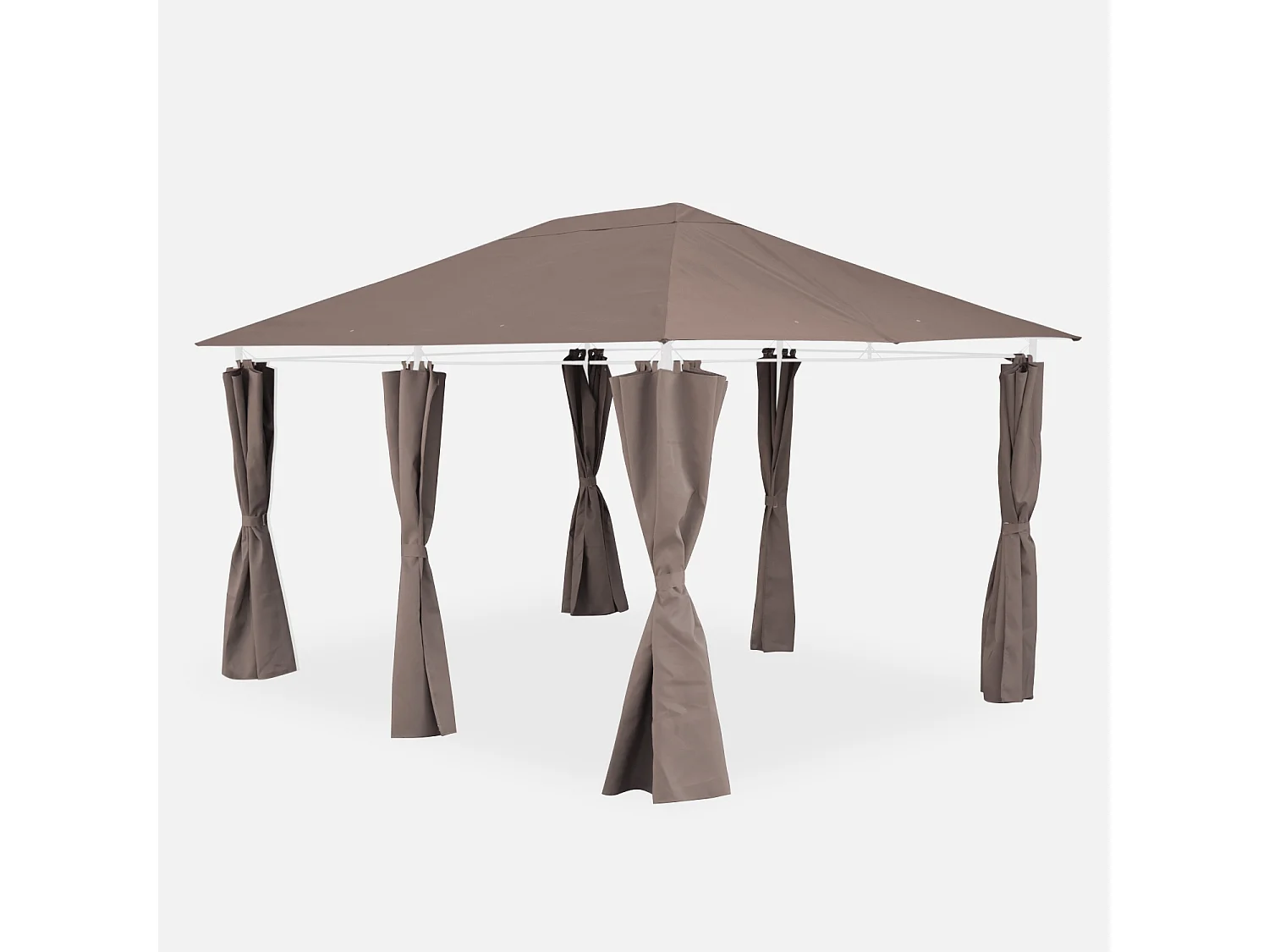 Telo di tetto + tende per pergola 3x4m divio, beige