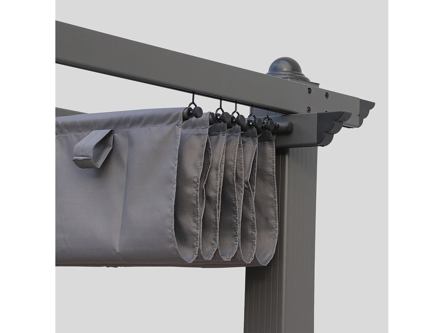 Techo de repuesto para pérgola 3x3m gris