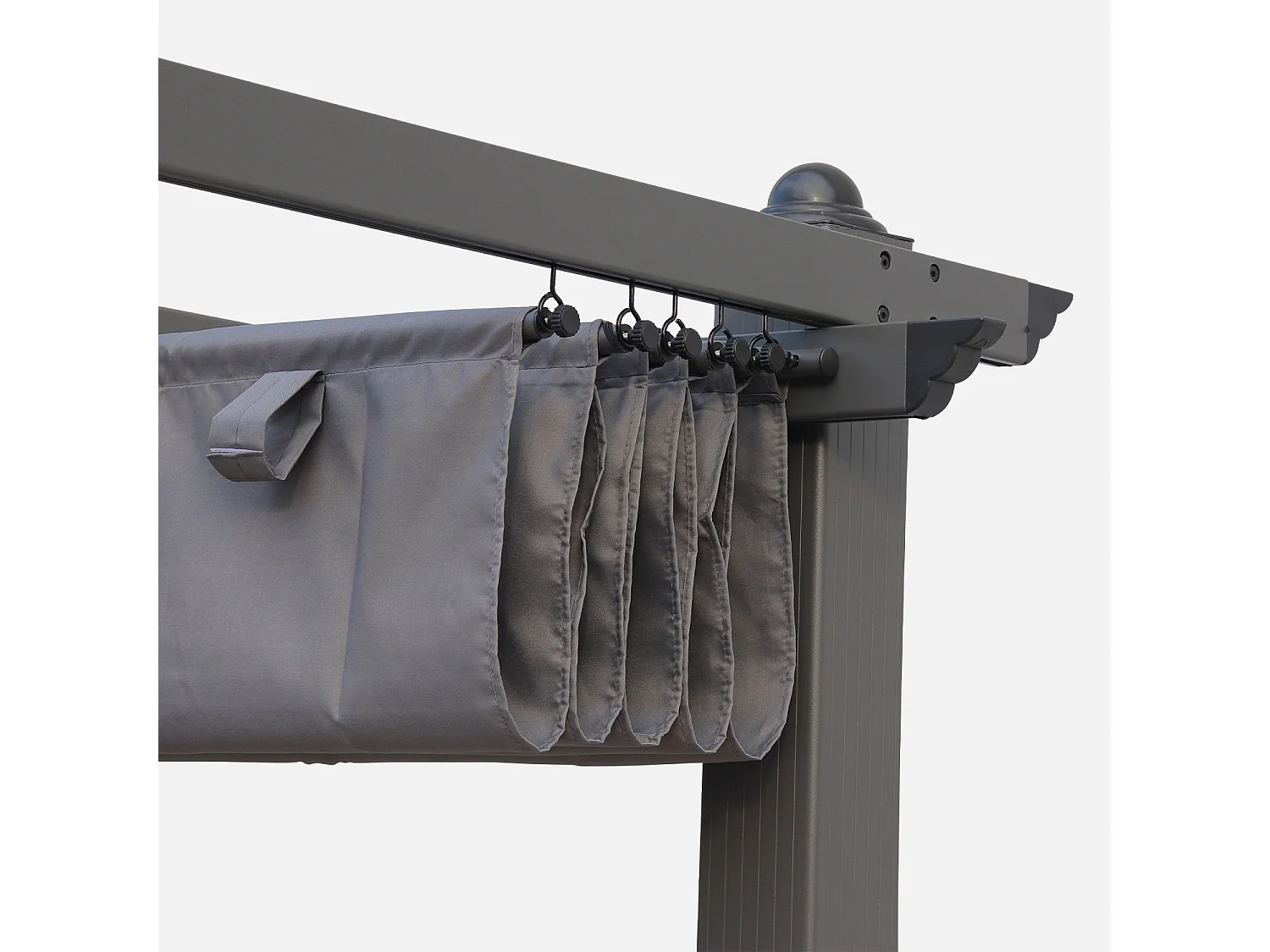 Techo de repuesto para pérgola condate 3x4m gris