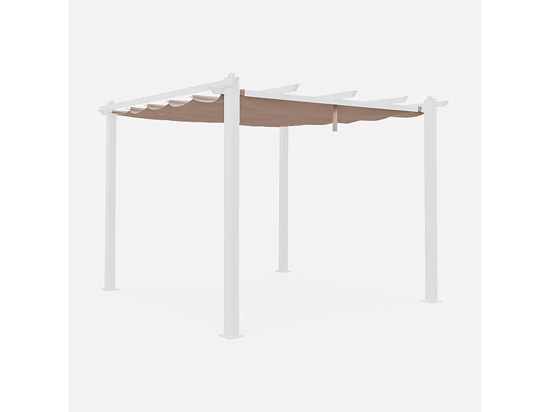 Telone per pergola condate  in poliestere  3x3 m, beige