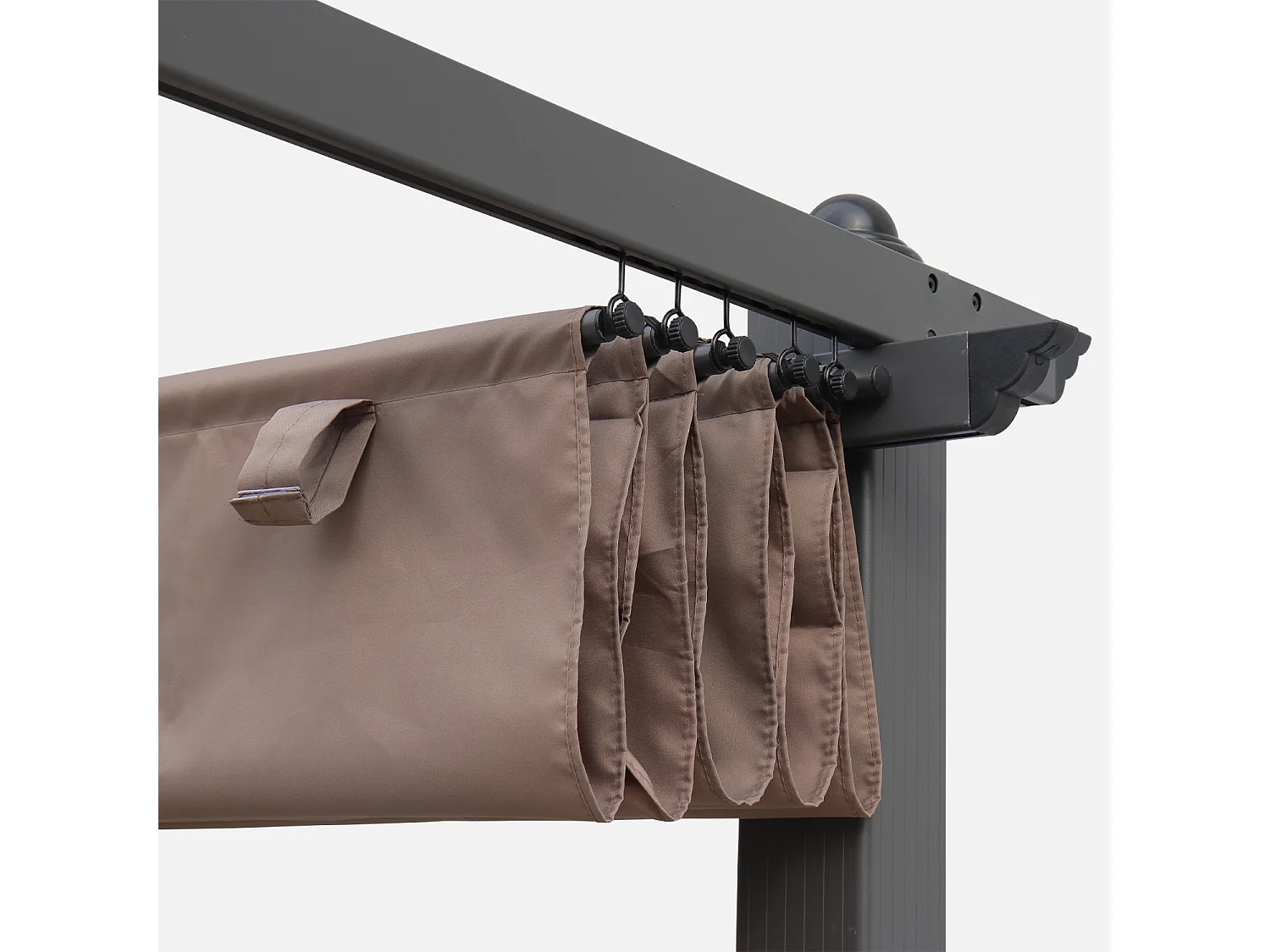 Techo de repuesto para pérgola 3x3m pardo