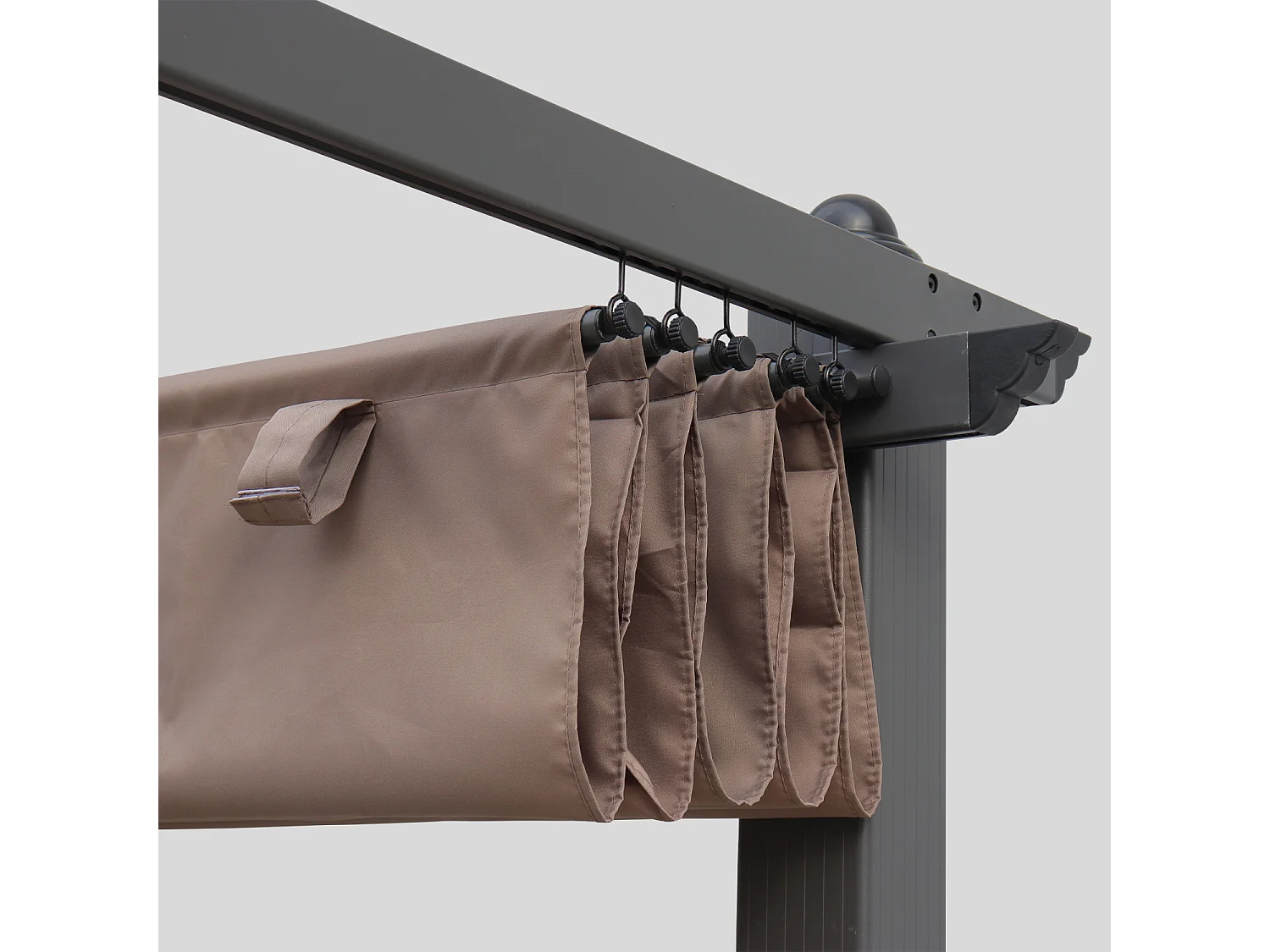 Techo de repuesto para pérgola 3x3m pardo