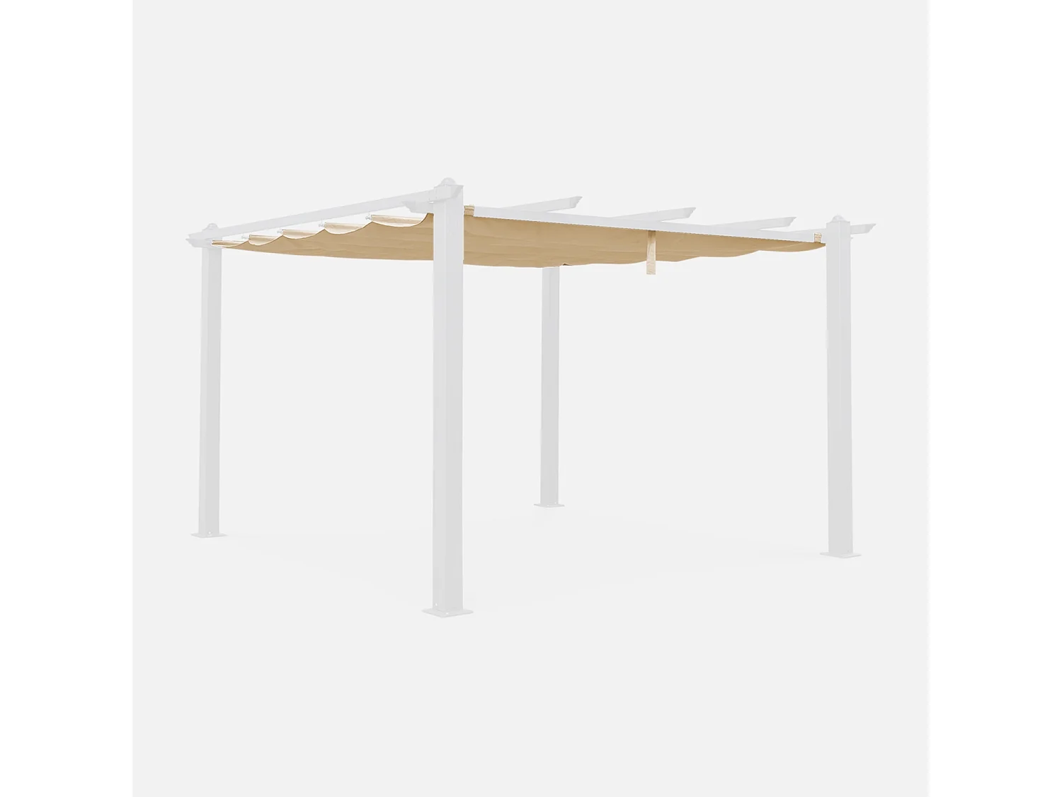 Techo de repuesto para pérgola condate 3x4m beige