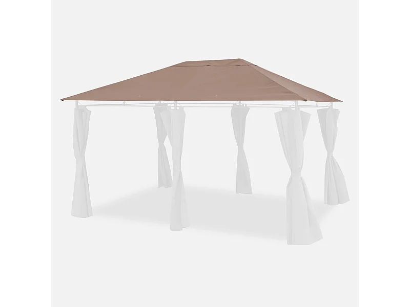 Copertura del tetto a pergola divio 3x4m, talpa