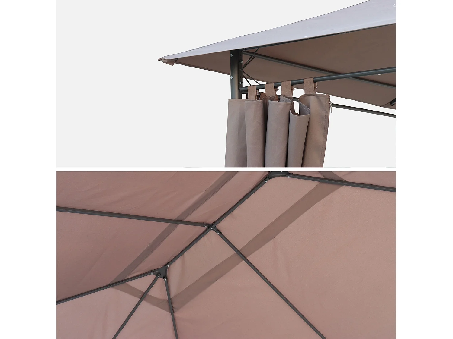 Copertura del tetto a pergola divio 3x4m, talpa