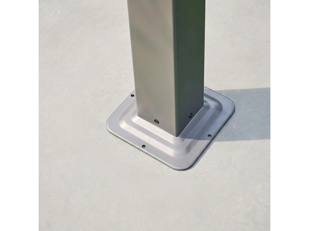 Pergola bioclimatique anthracite. aluminium et acier. 3x4m. lames orientables