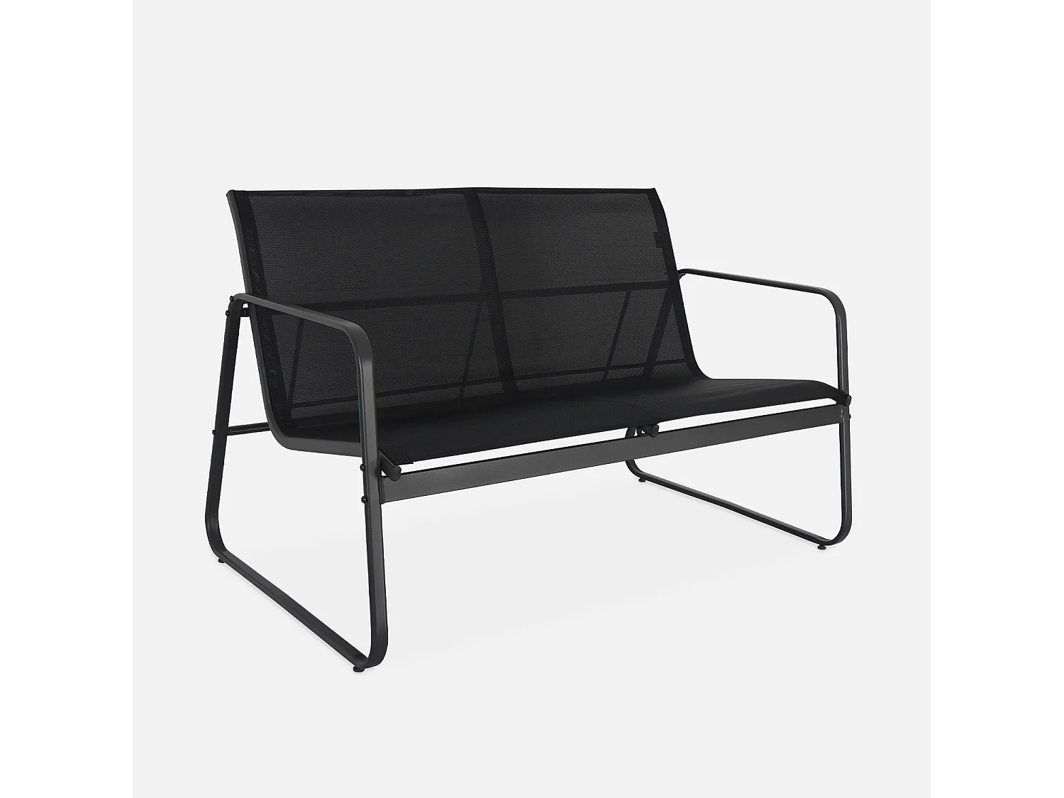 Conjunto de jardín en metal , 4 plazas antracita