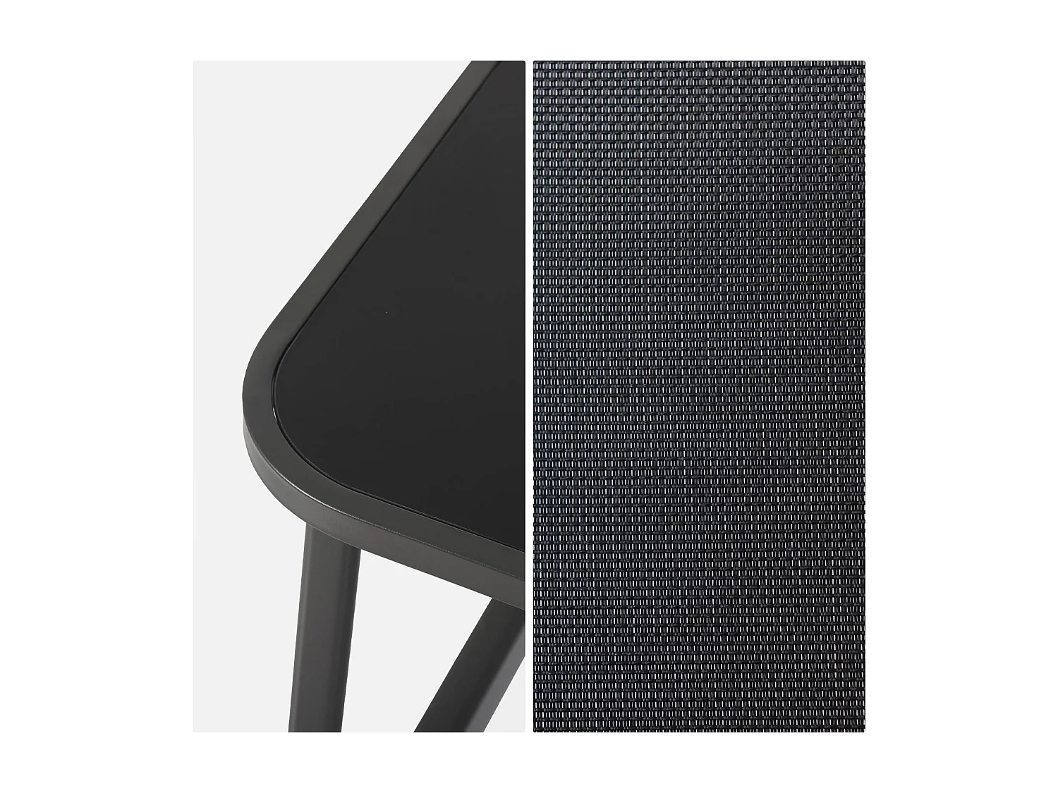 Conjunto de jardín en metal , 4 plazas antracita