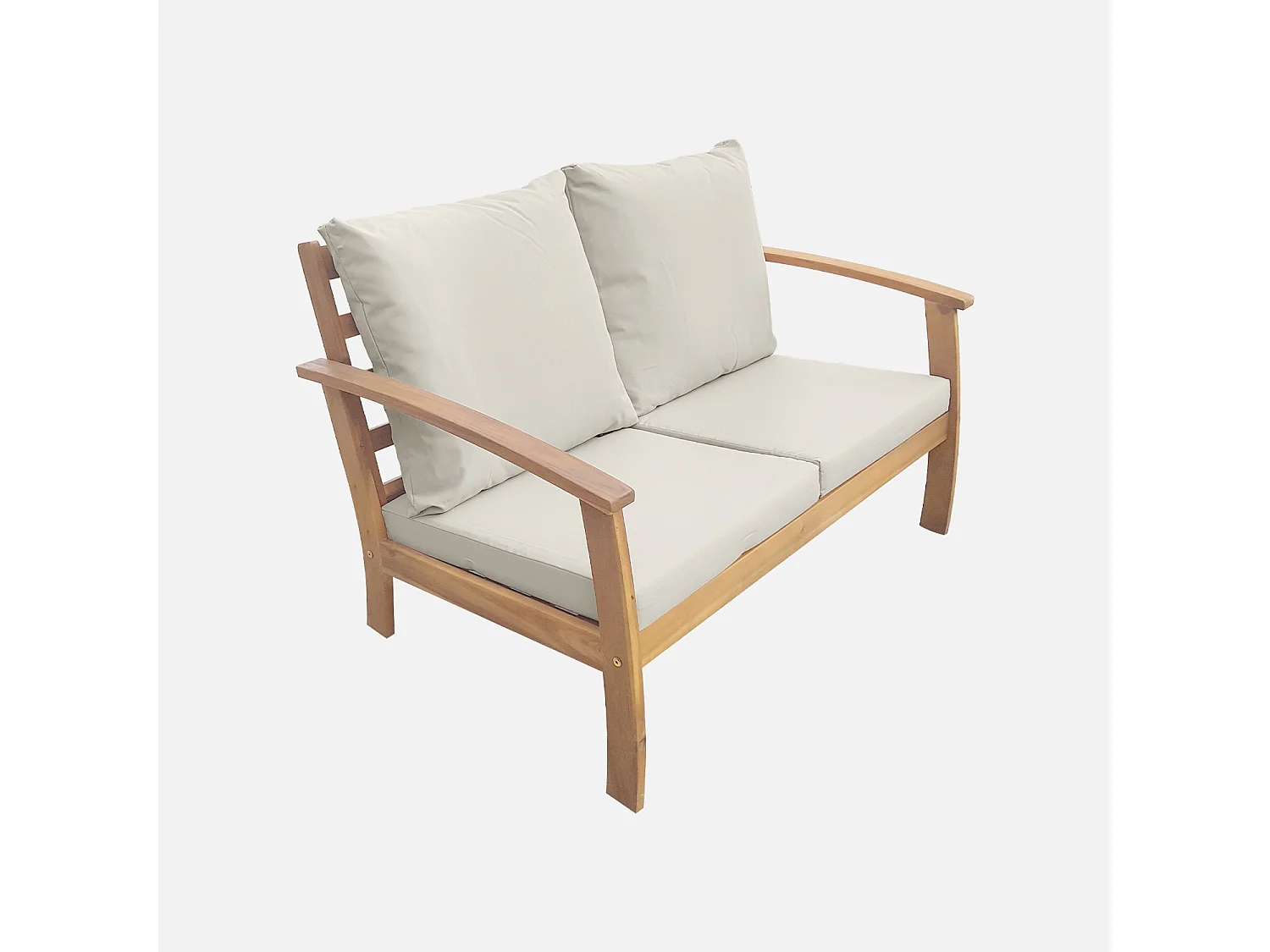 Muebles de jardín de madera de 4 plazas madera