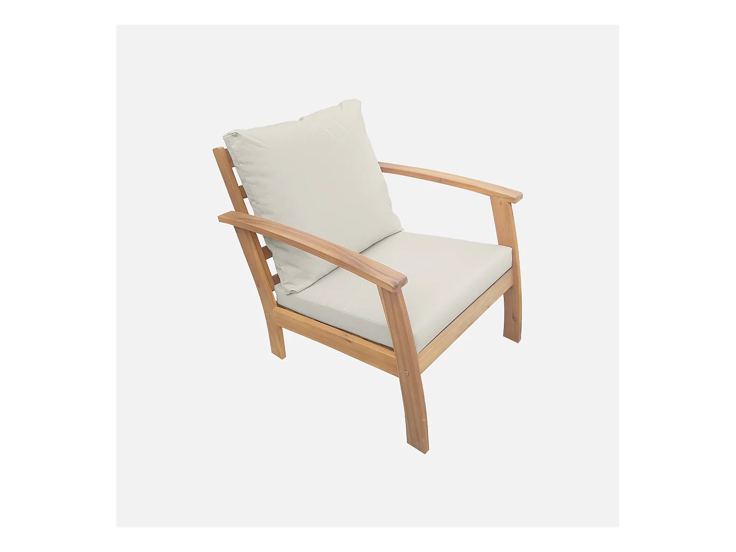 Muebles de jardín de madera de 4 plazas madera