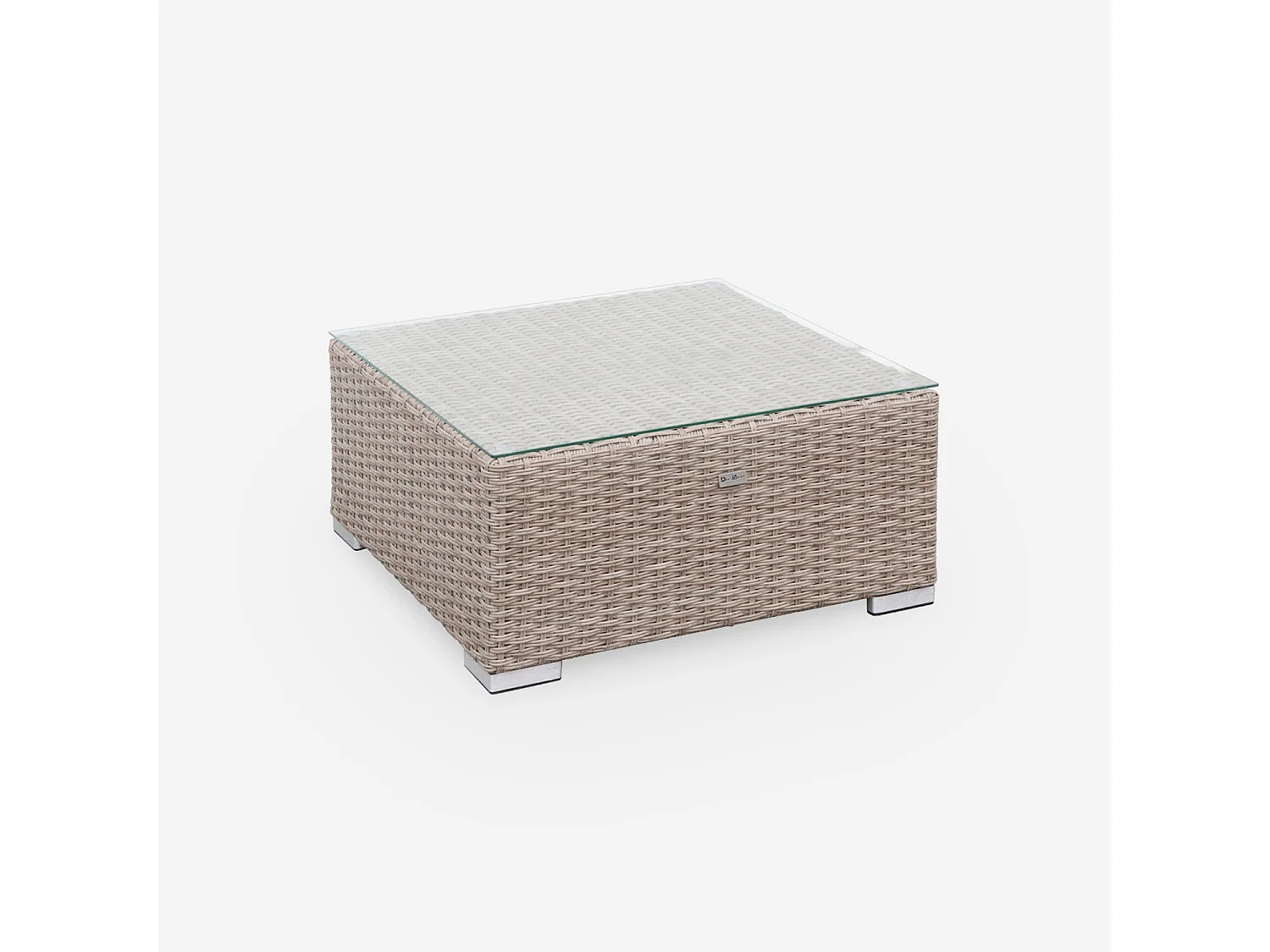 Salotto da giardino premium in resina intrecciata, 5 posti, marrone