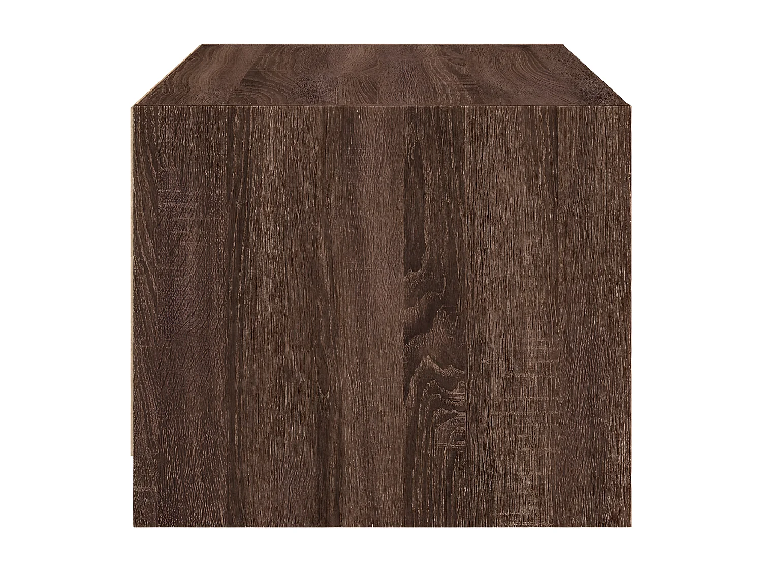 Table basse avec portes en verre chêne marron 68x50x42 cm