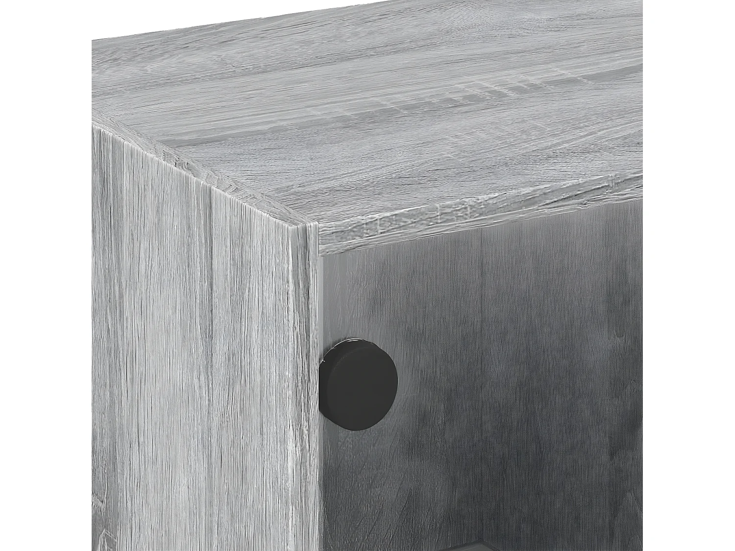 Salontafel met glazen deuren 68x50x42 cm grijs sonoma eiken