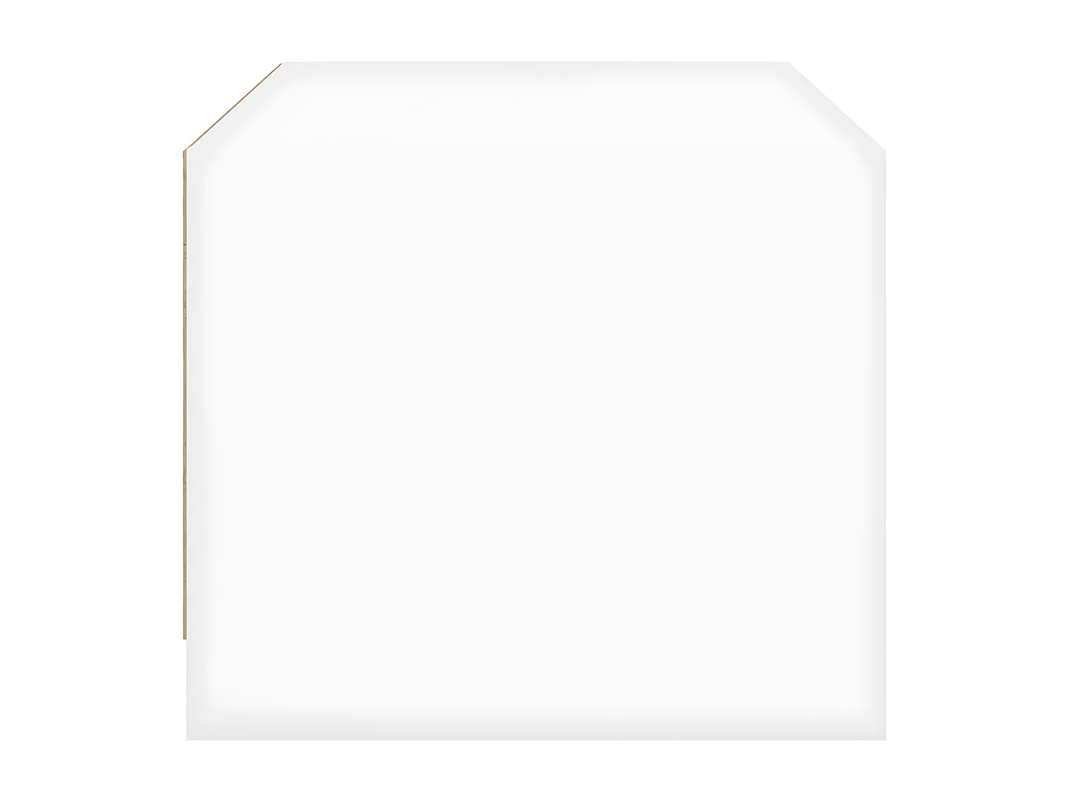 Table basse avec portes en verre blanc 68x50x42 cm