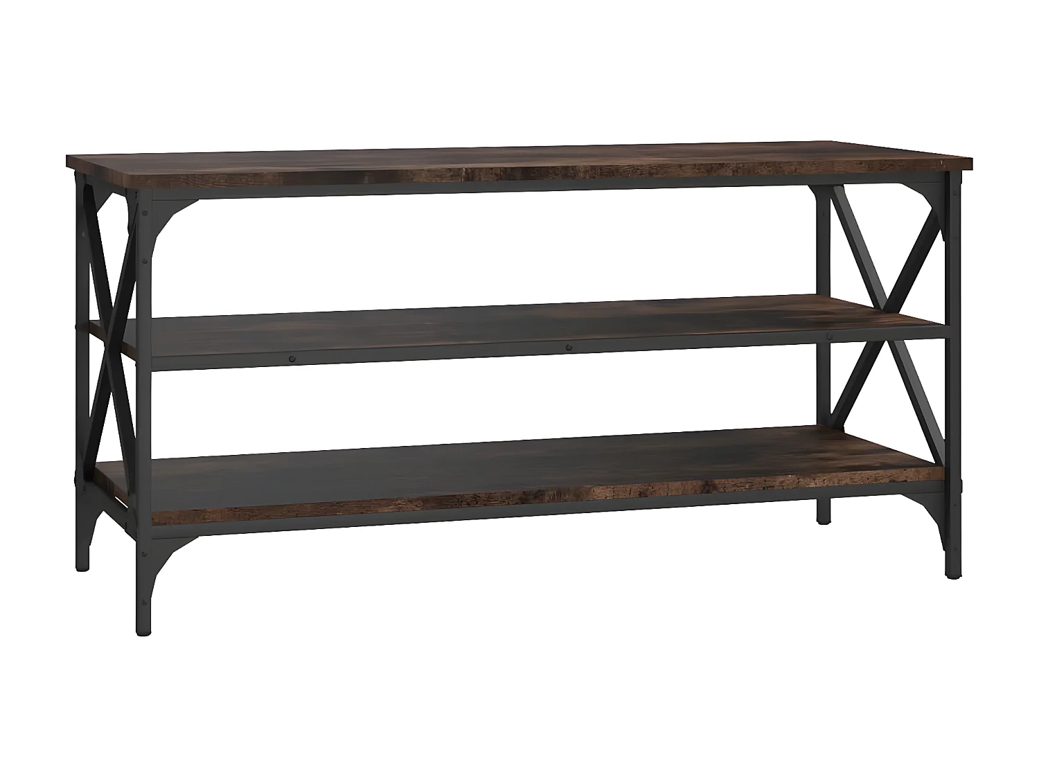 Mueble para TV madera contrachapada roble ahumado 100x40x50 cm