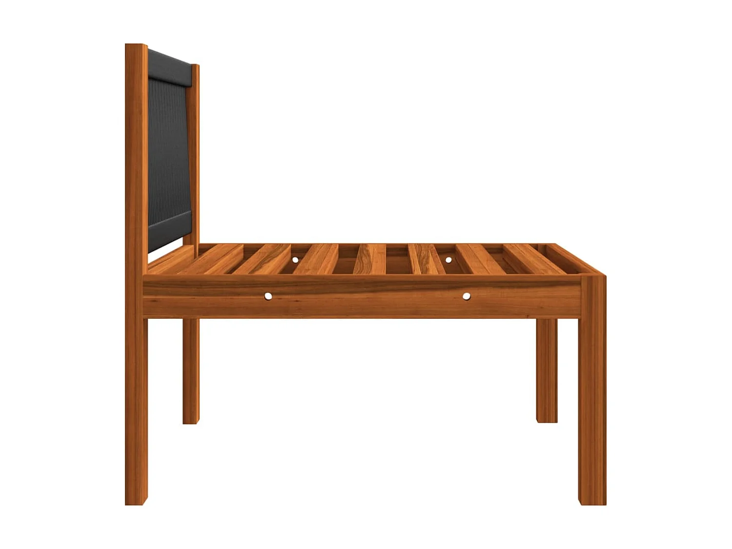 Canapé de jardin à 3 places avec coussin Bois d'acacia massif