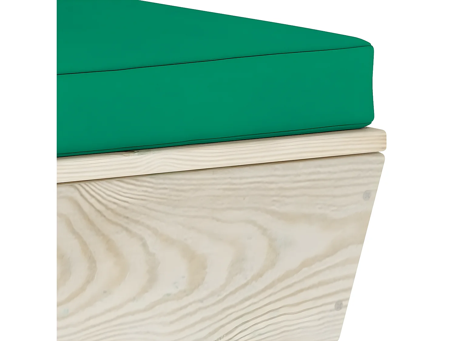 Sofá de palets de jardín 3 plazas con cojines madera de abeto