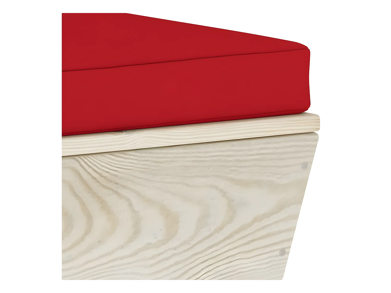 Sofá de palets de jardín 2 plazas con cojines madera de abeto