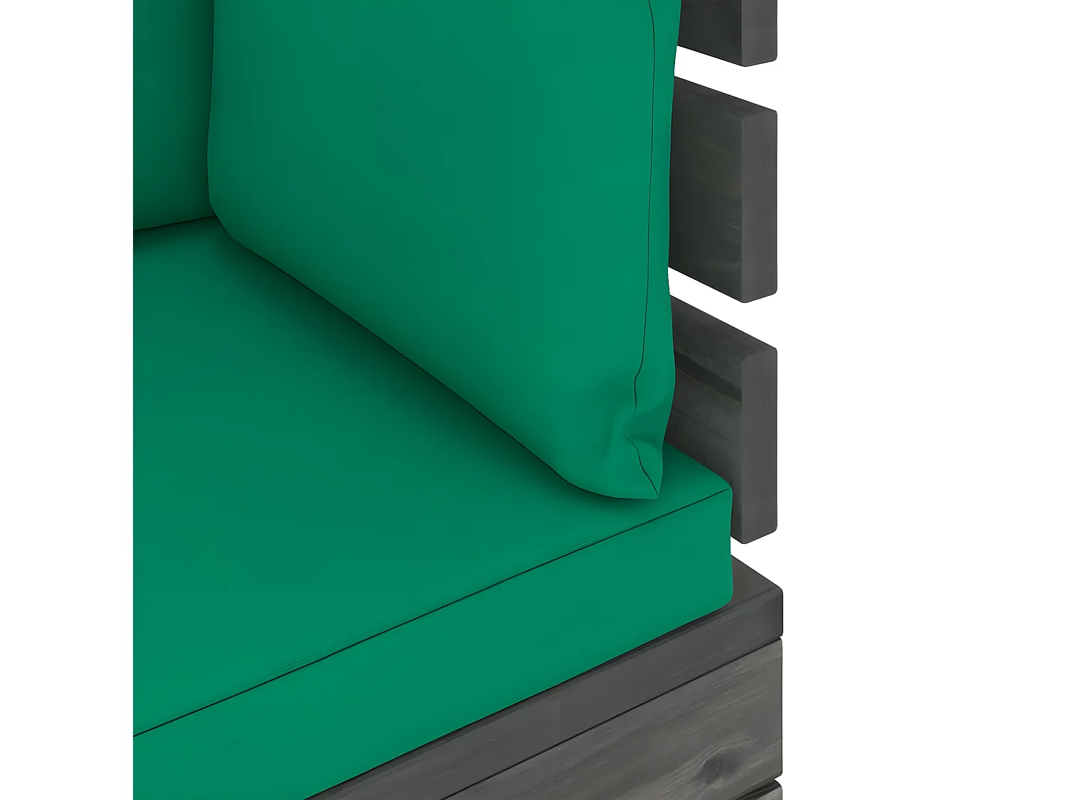 Canapé palette de jardin 2 places avec coussins Bois de pin