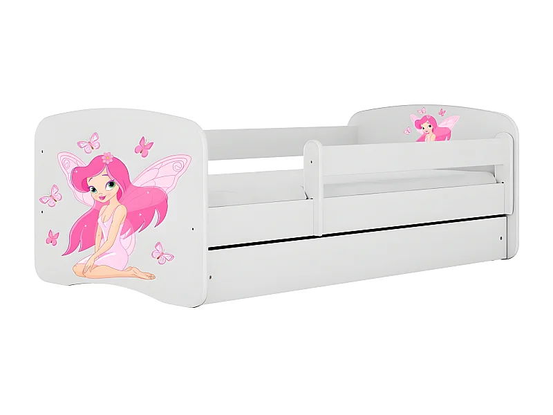 HAPPY - Cama de hadas 180 x 80 cm somier + colchón + cajones