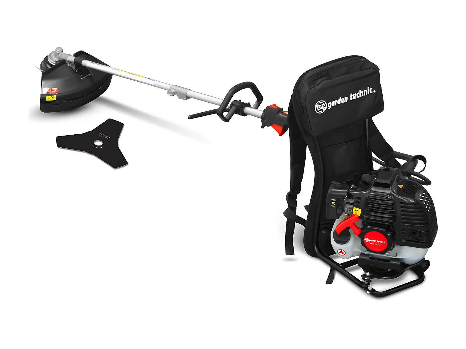 Motorsense Rückentragbar 52CC - Klinge + Fäden - Elem Garden