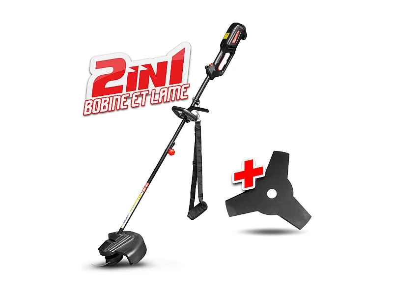 Débroussailleuse électrique 1200W avec bobine et lame 3 dents - Elem Garden