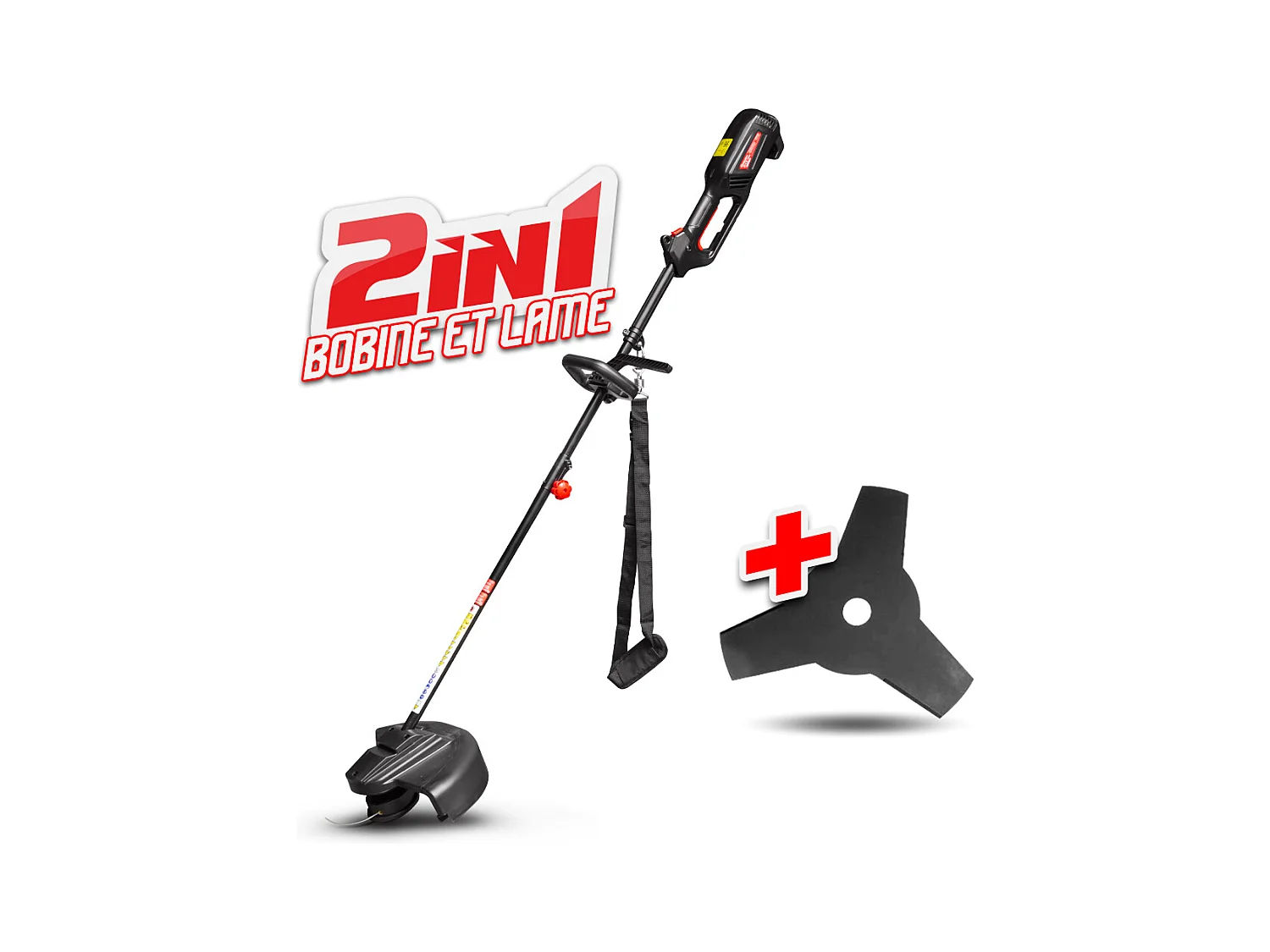 Elektrische Bosmaaier Elem Garden Technic - 1200W - Met Spoel en 3-Tandig Mes