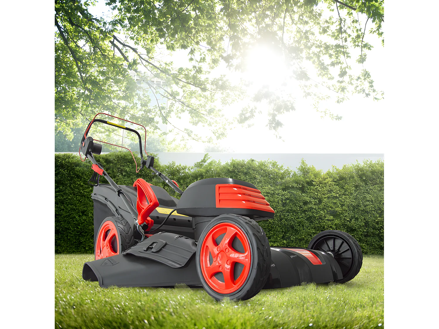 Tondeuse à gazon électrique tractée 1800W - 46CM avec carter en acier - Elem Garden