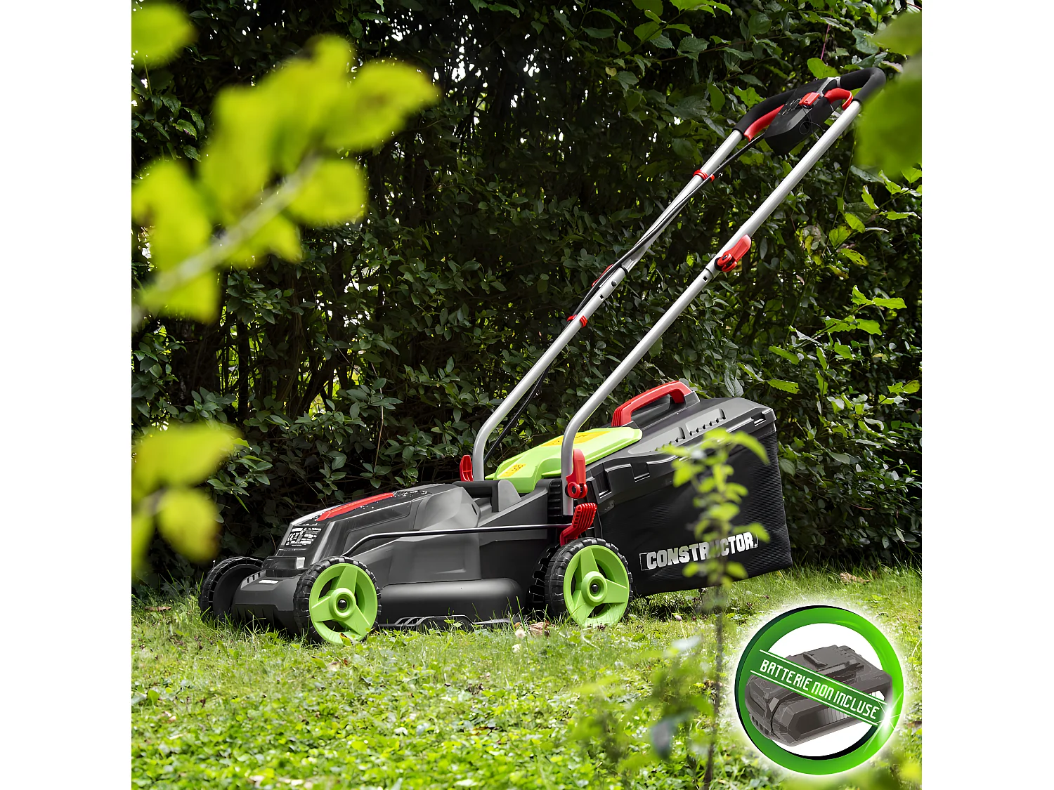 Tondeuse à gazon 40V (2x20V) 34 cm - Sans batterie - Constructor