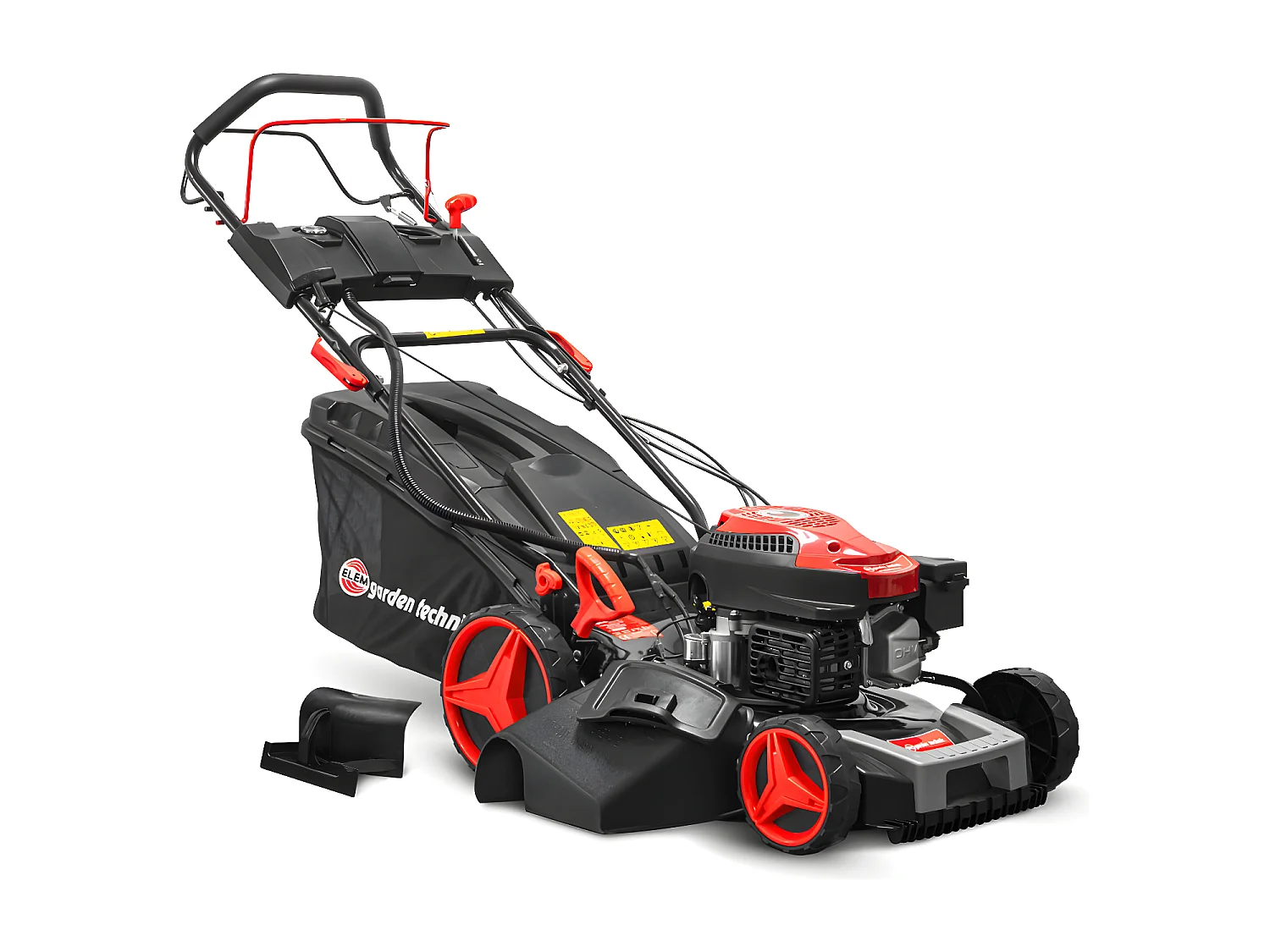 Tondeuse thermique autotractée 144.3cc - 46cm avec démarrage électrique -mulching - éjection latérale - Elem Garden