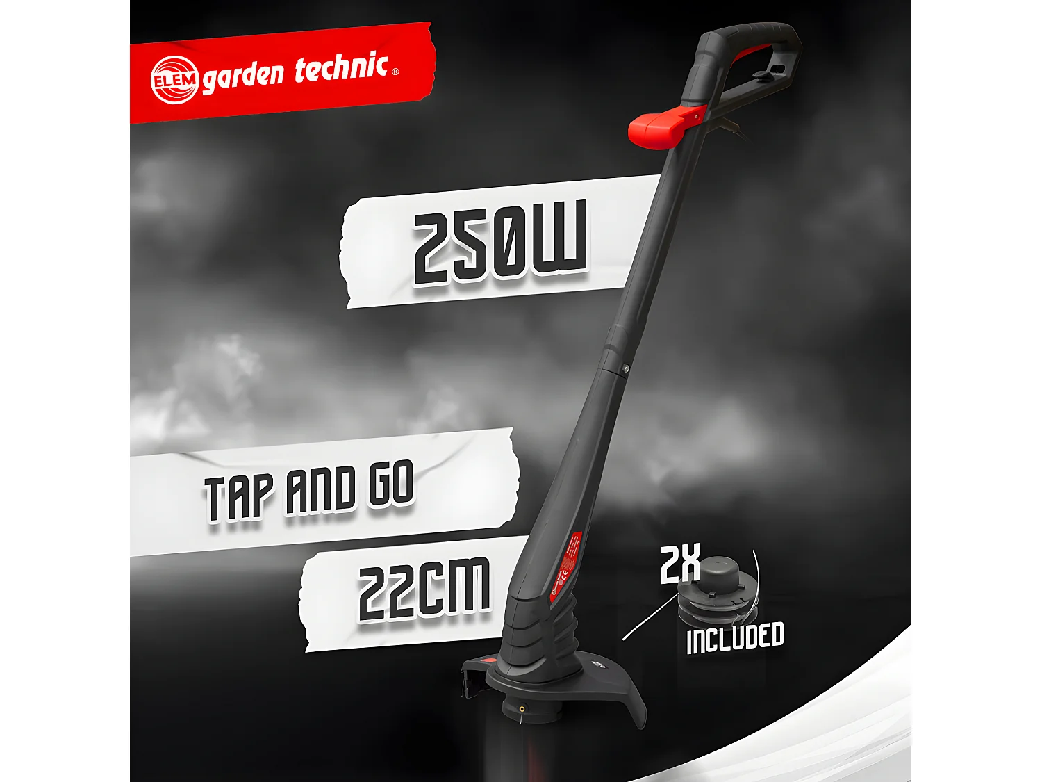 Tondeuse 1300W + coupe bordures 250W