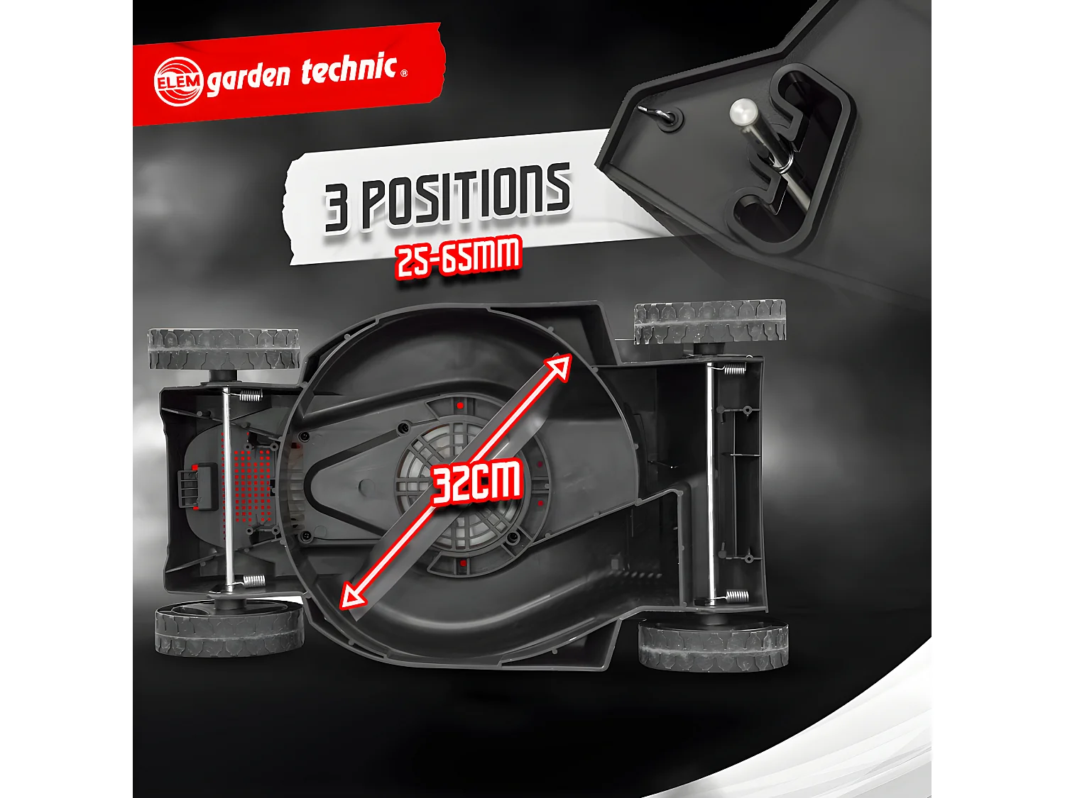 Tondeuse 1300W + coupe bordures 250W