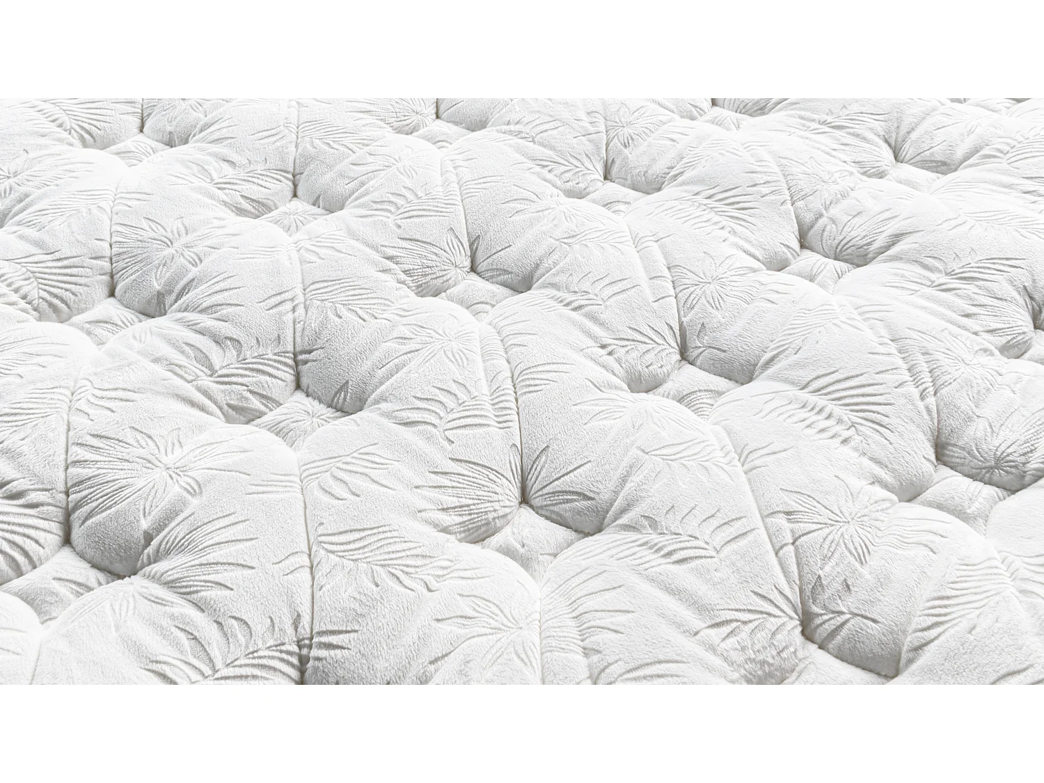 Matelas George v supreme 180x200 cm Hauteur 30 cm tissu velours mousse alvéolée ressorts ensachés confort hôtel de luxe