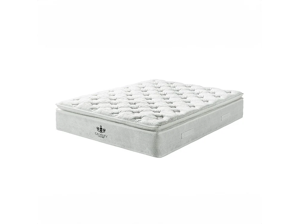 Matelas George v supreme 180x200 cm Hauteur 30 cm tissu velours mousse alvéolée ressorts ensachés confort hôtel de luxe