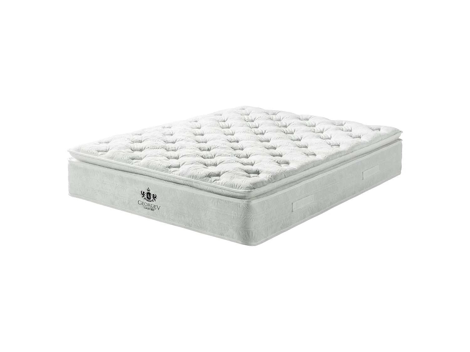 Matelas George v supreme 180x200 cm Hauteur 30 cm tissu velours mousse alvéolée ressorts ensachés confort hôtel de luxe