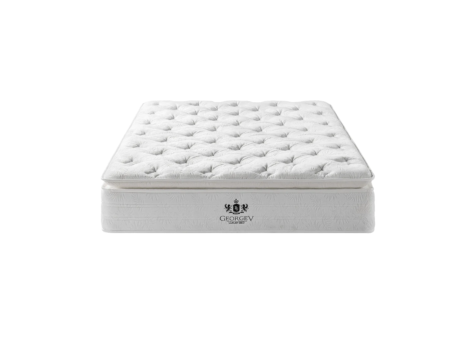 Matelas George v supreme 180x200 cm Hauteur 30 cm tissu velours mousse alvéolée ressorts ensachés confort hôtel de luxe