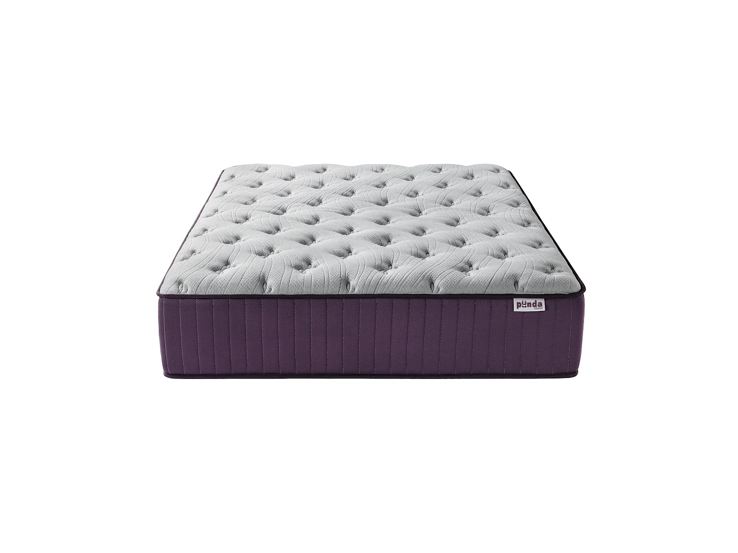 Matelas Panda purple 160x200 cm Hauteur 32 cm Mousse à Mémoire de Forme gel rafraîchissant ressorts ensachés