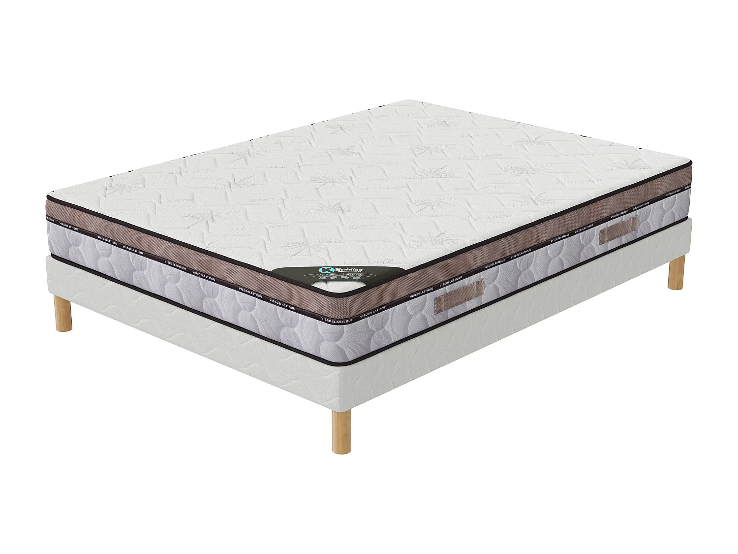 NATURA |Ensemble Matelas 160x200 Memory Hauteur 22cm