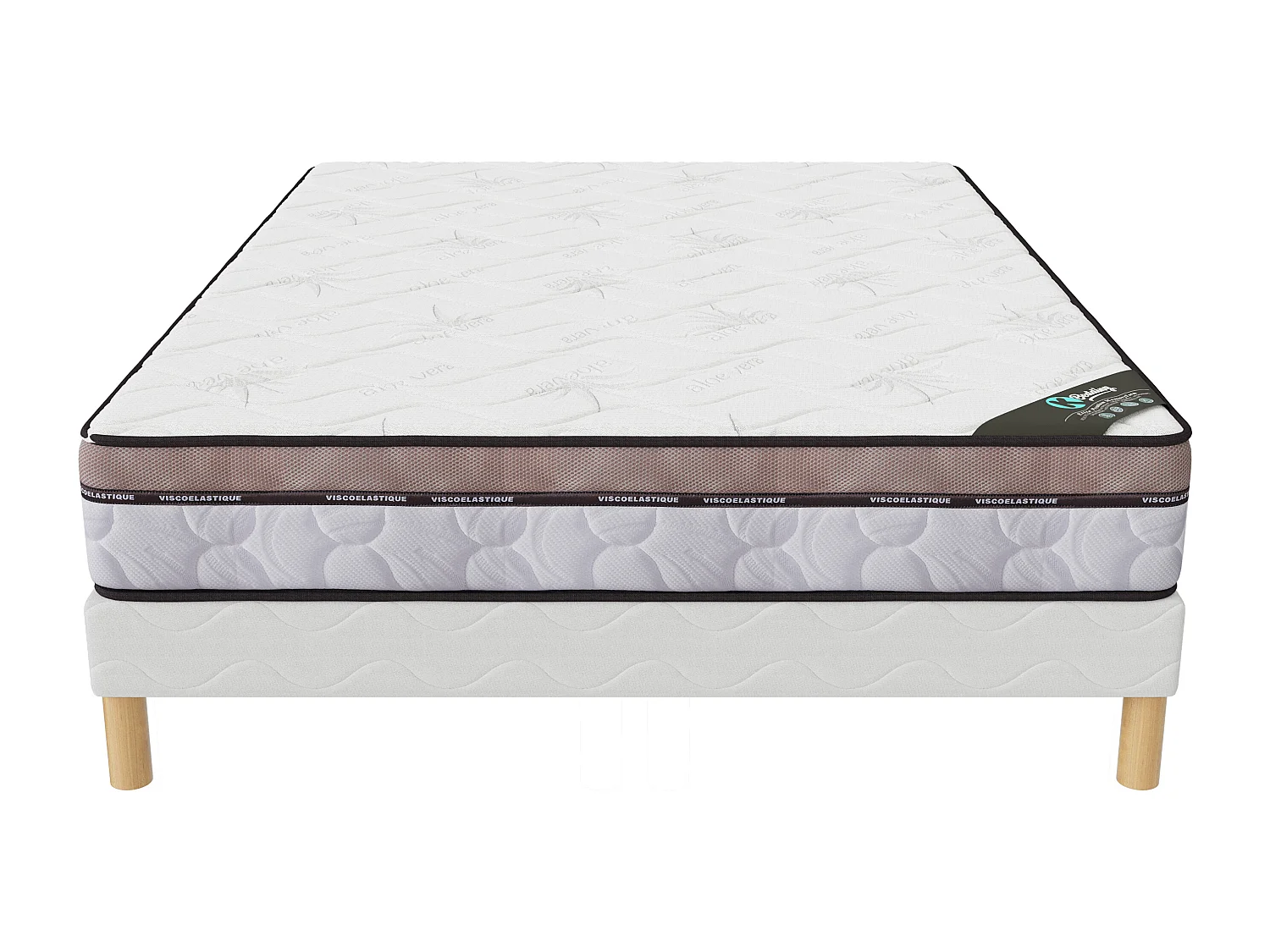 NATURA |Ensemble Matelas 160x200 Memory Hauteur 22cm