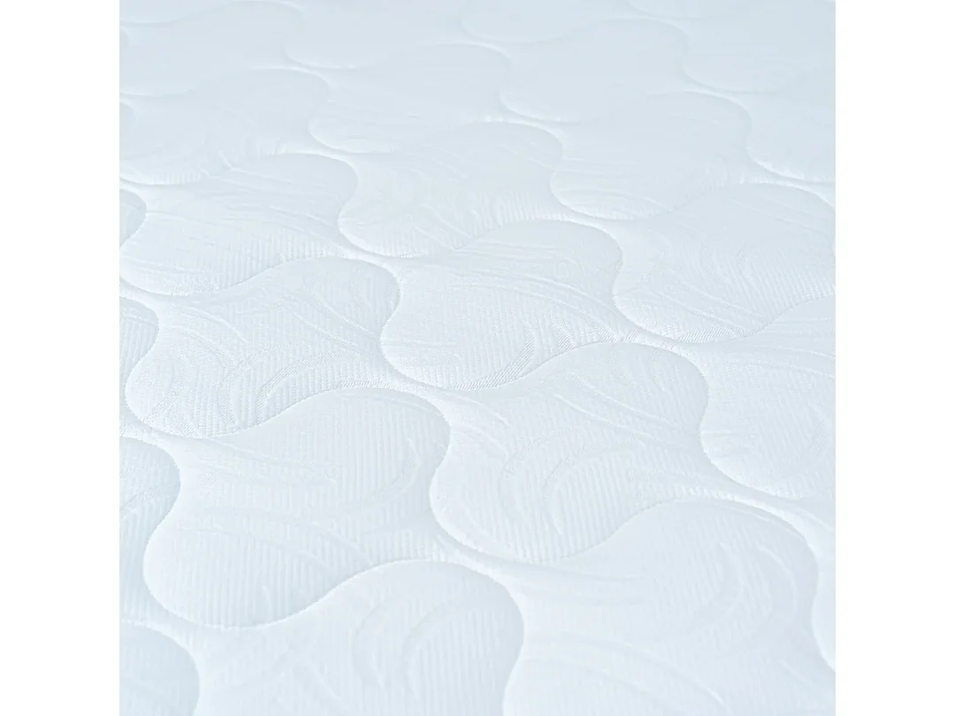 Ensemble Cosmos 180x200 cm Hauteur 26 cm Mousse Techno Foam haute densité avec Sommier Tapissier 2 Blocs Confort mi-ferme