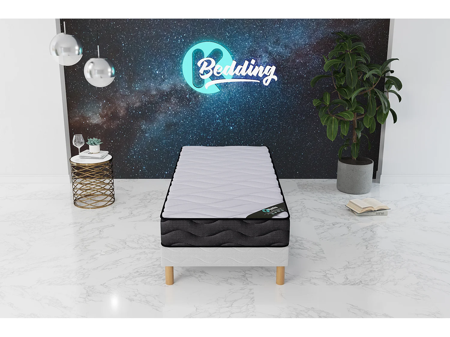 3D |Ensemble Matelas 90x190 Hauteur 20cm
