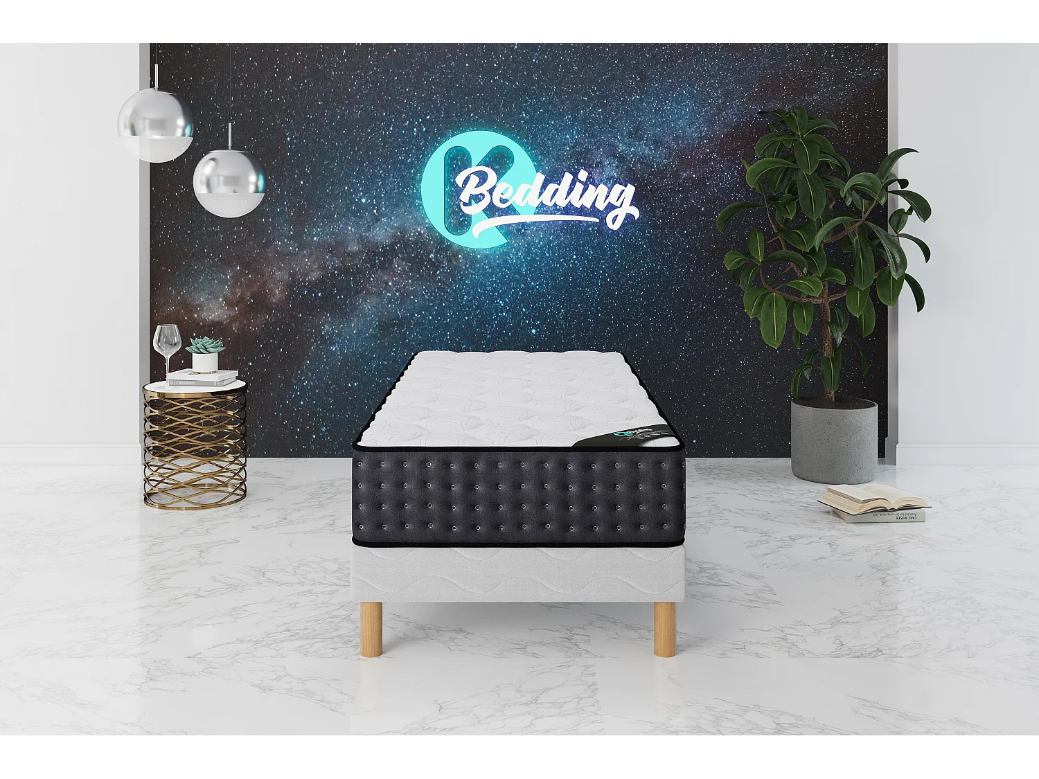 COSMOS |Ensemble Matelas 90x190 Hauteur 26cm