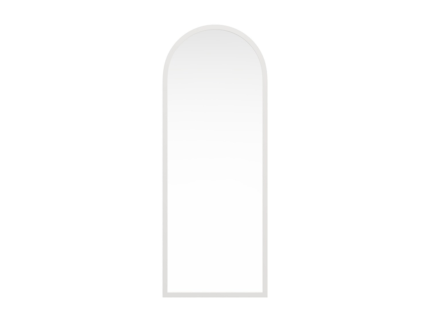Großer bogenförmiger Spiegel - Paulownia-Holz - 65 x 170 cm - Weiß - SHANGI günstig online kaufen