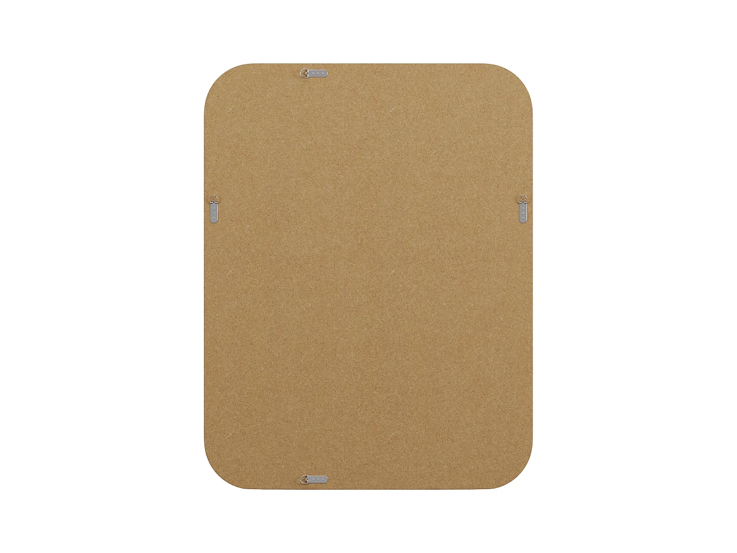 Espejo rectangular de madera de Paulownia - L. 85 x A. 110 cm - Negro - JIMIA